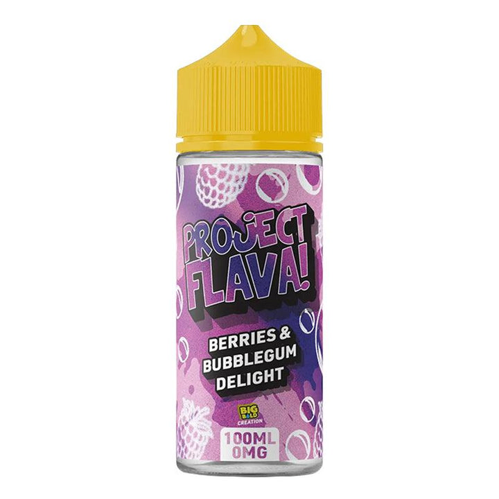 Project Flava - Berries & Bubblegum Delight 100ml Shortfill | Free UK Delivery | Lincolnshire Vapours