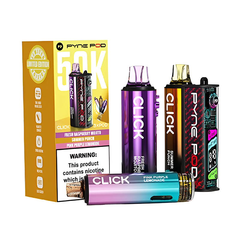 Pyne Pod Click 50K Prefilled Pod Kit | Lincolnshire Vapours