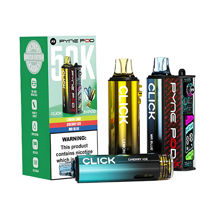 Pyne Pod Click 50K Prefilled Pod Kit | Lincolnshire Vapours