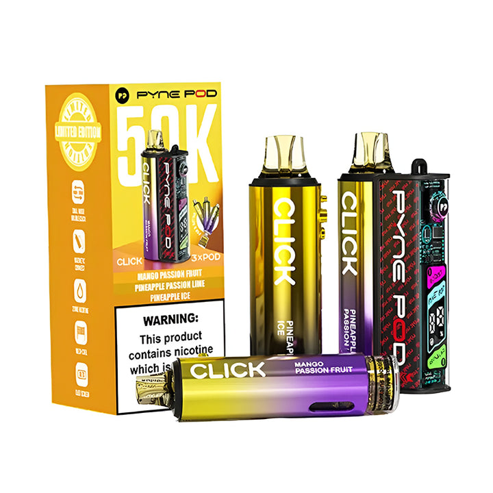Pyne Pod Click 50K Prefilled Pod Kit | Lincolnshire Vapours