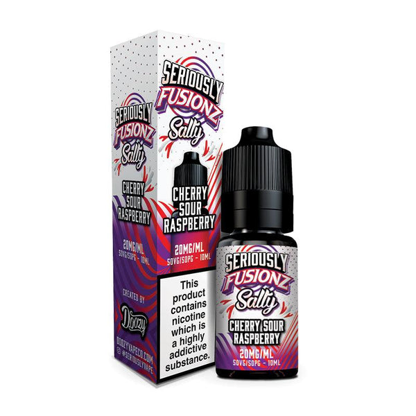 Seriously Fusionz Salty - Cherry Sour Raspberry Nic Salt 10ml | Free UK Delivery | Lincolnshire Vapours