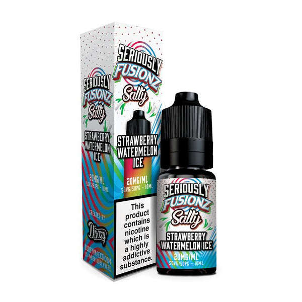 Seriously Fusionz Salty - Strawberry Watermelon Ice Nic Salt 10ml | Free UK Delivery | Lincolnshire Vapours