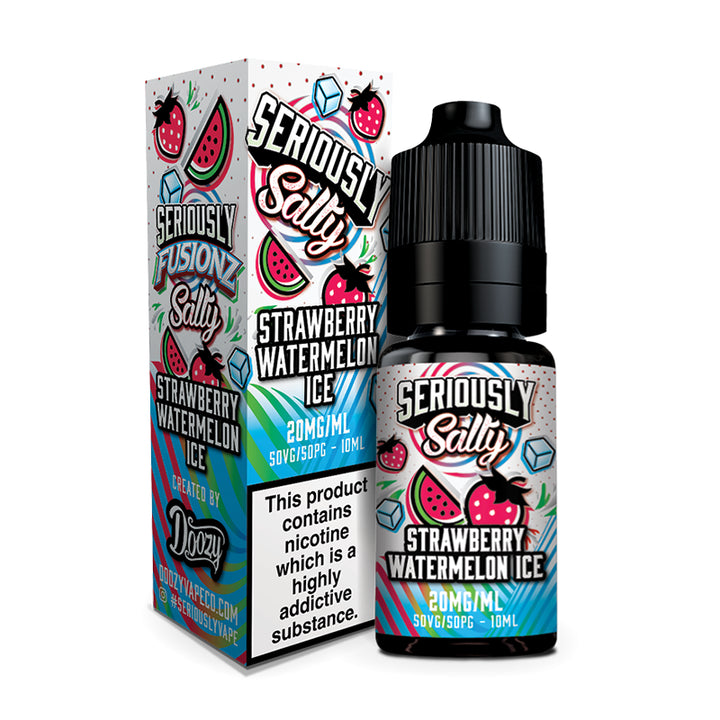 Seriously Fusionz Salty - Strawberry Watermelon Ice Nic Salt 10ml | Free UK Delivery | Lincolnshire Vapours