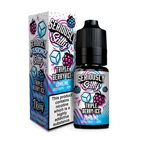 Seriously Fusionz Salty - Triple Berry Ice Nic Salt 10ml | Free UK Delivery | Lincolnshire Vapours