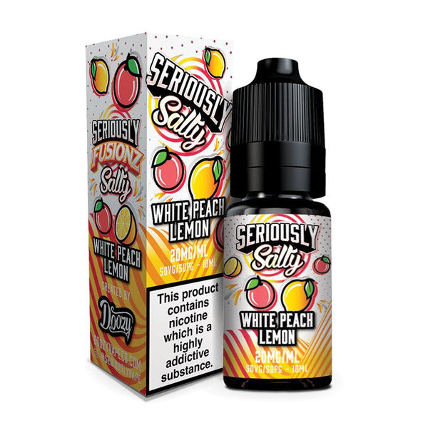 Seriously Fusionz Salty - White Peach Lemon Nic Salt 10ml Seriously Fusionz Salty - White Peach Lemon Nic Salt 10ml - 10mg | Free UK Delivery | Lincolnshire Vapours