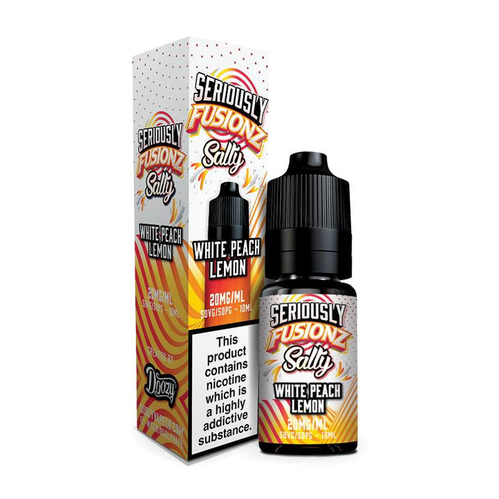 Seriously Fusionz Salty - White Peach Lemon Nic Salt 10ml | Free UK Delivery | Lincolnshire Vapours