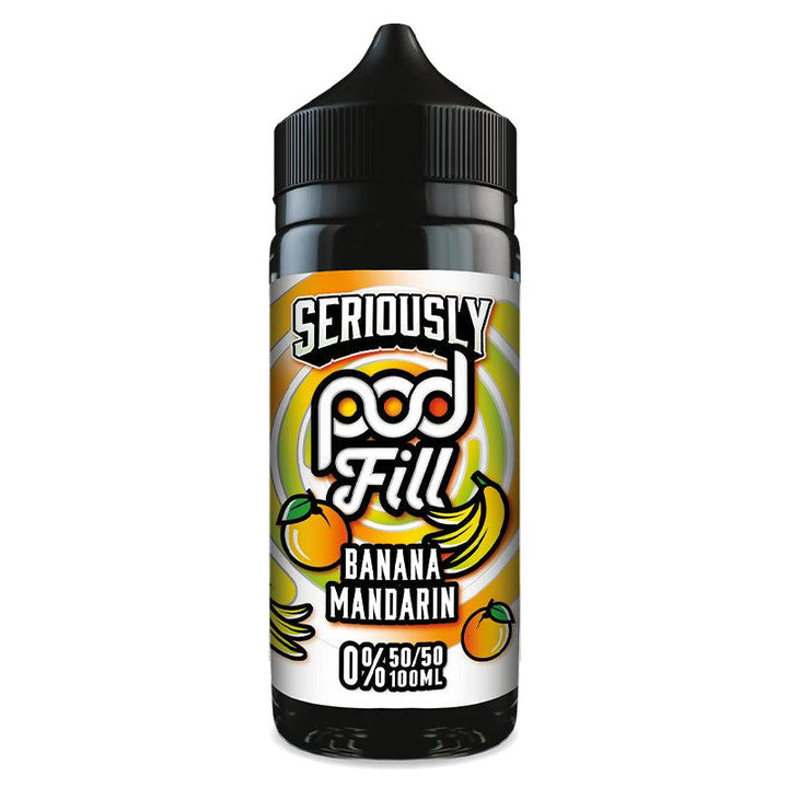 Seriously Pod Fill - Banana Mandarin 100ml Shortfill | Free UK Delivery | Lincolnshire Vapours