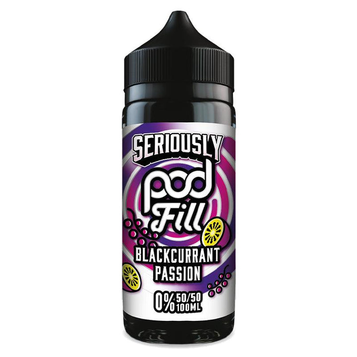 Seriously Pod Fill - Blackcurrant Passion 100ml Shortfill | Free UK Delivery | Lincolnshire Vapours