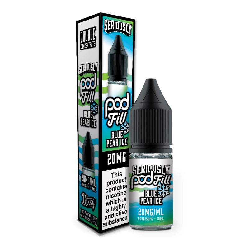 Seriously Pod Fill Nic Salt - Blue Pear Ice 10ml