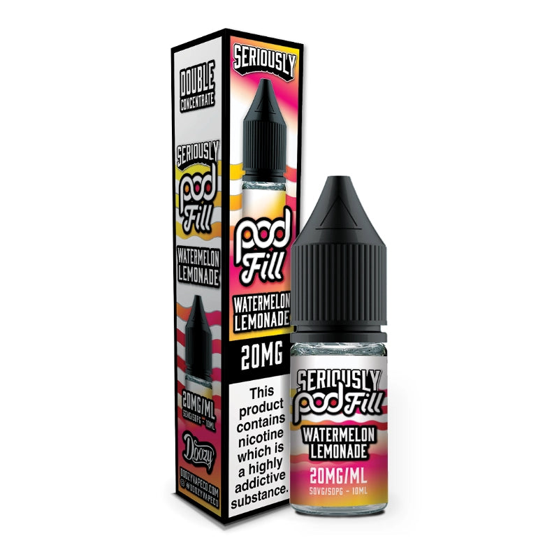 Seriously Pod Fill Nic Salt - Watermelon Lemonade 10ml