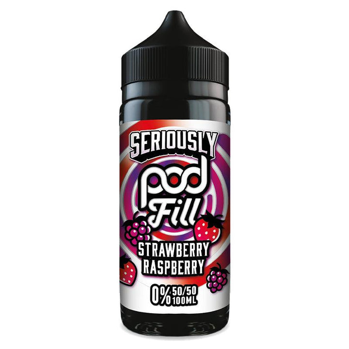 Seriously Pod Fill - Strawberry Raspberry 100ml Shortfill | Free UK Delivery | Lincolnshire Vapours