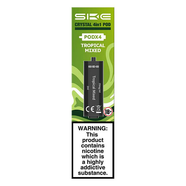 SKE Crystal 2400 4-In-1 - Tropical Mixed Pre-filled Pods | Free UK Delivery | Lincolnshire Vapours