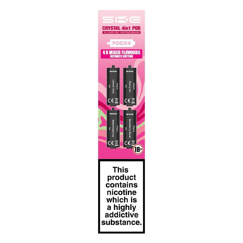 SKE Crystal 2400 4-In-1 Prefilled Pods (4 Pack) | Lincolnshire Vapours