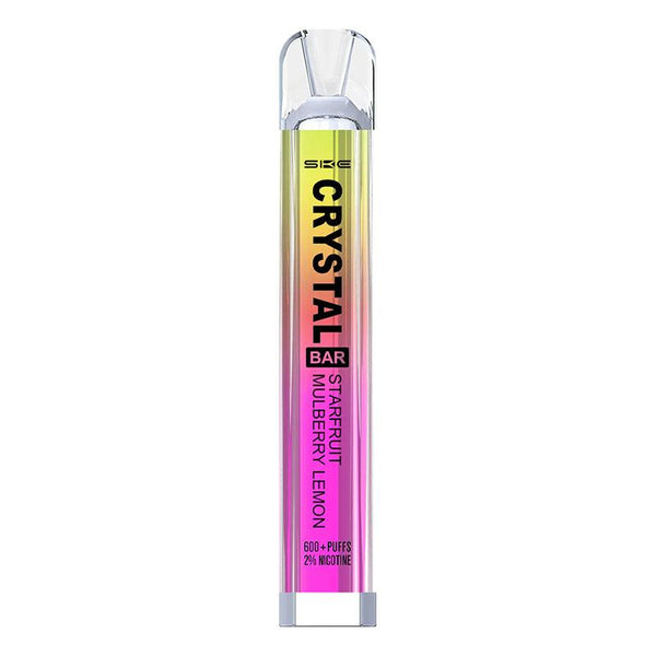 SKE Crystal Bar - Starfruit Mulberry Lemon Disposable Vape | Free UK Delivery | Lincolnshire Vapours