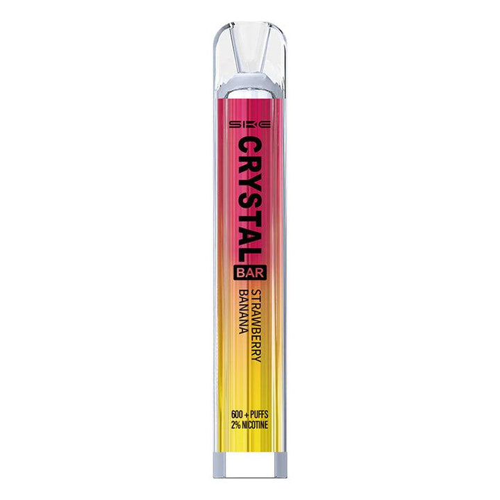 SKE Crystal Bar - Strawberry Banana Disposable Vape | Free UK Delivery | Lincolnshire Vapours