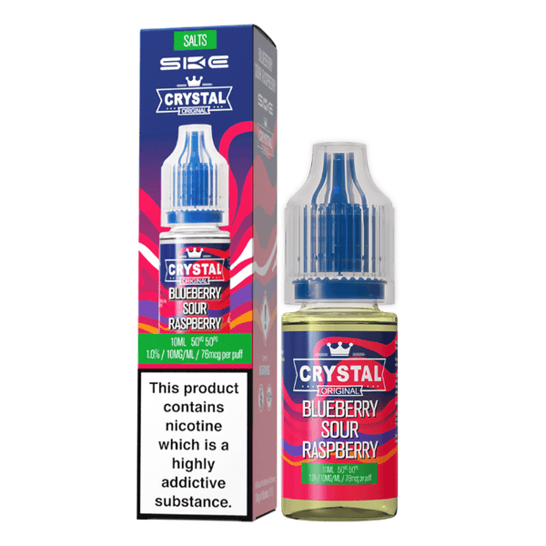 SKE Crystal - Blueberry Sour Raspberry Nic Salt 10ml | Free UK Delivery | Lincolnshire Vapours