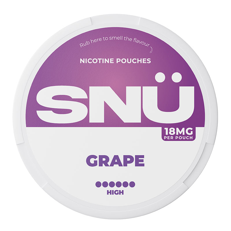 SNU Nicotine Pouches - Grape - 20PK | Lincolnshire Vapours