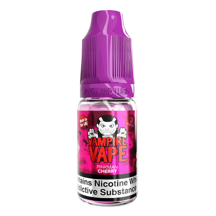 Vampire Vape - Pinkman Cherry 10ml | Free UK Delivery | Lincolnshire Vapours