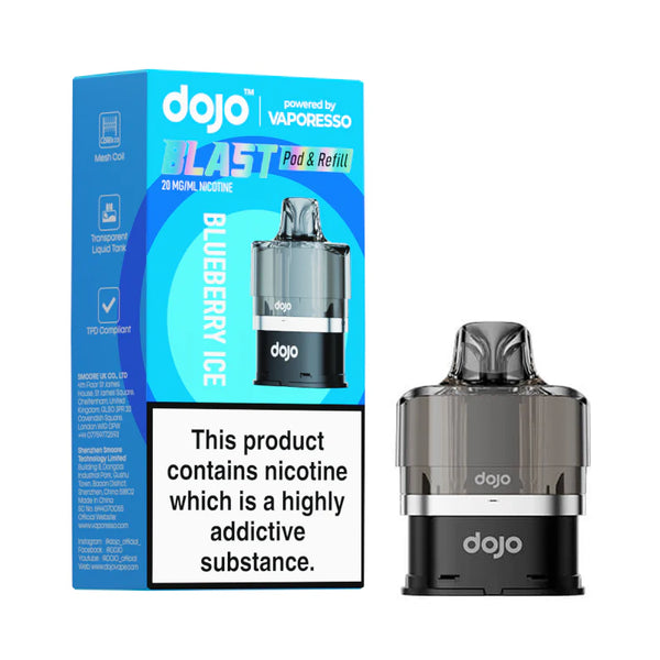 Vaporesso Dojo Blast 6000 - Blueberry Ice Prefilled Pod & Refill