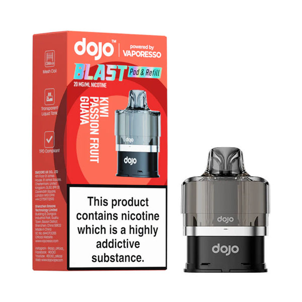 Vaporesso Dojo Blast 6000 - Kiwi Passion Fruit Guava Prefilled Pod & Refill