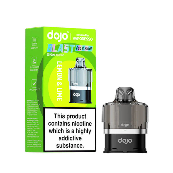 Vaporesso Dojo Blast 6000 - Lemon & Lime Prefilled Pod & Refill