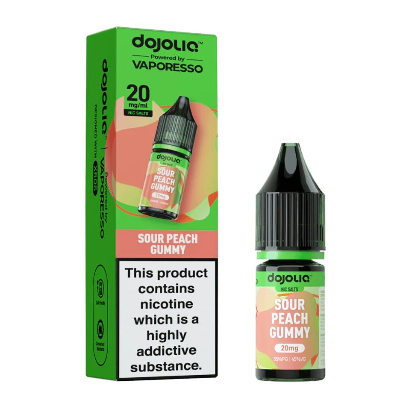 Vaporesso Dojoliq Nic Salt - Sour Peach Gummy 10ml