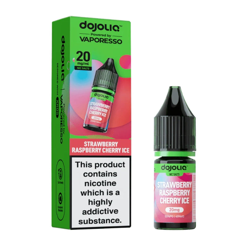 Vaporesso Dojoliq Nic Salt - Strawberry Raspberry Cherry Ice 10ml