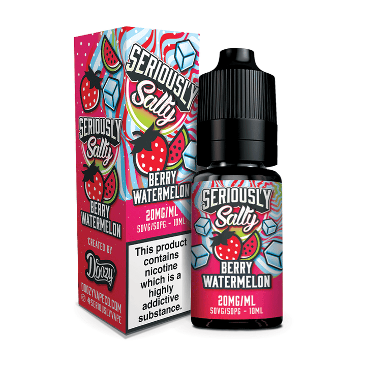 Seriously Salty - Berry Watermelon Nic Salt 10ml | Free UK Delivery | Lincolnshire Vapours