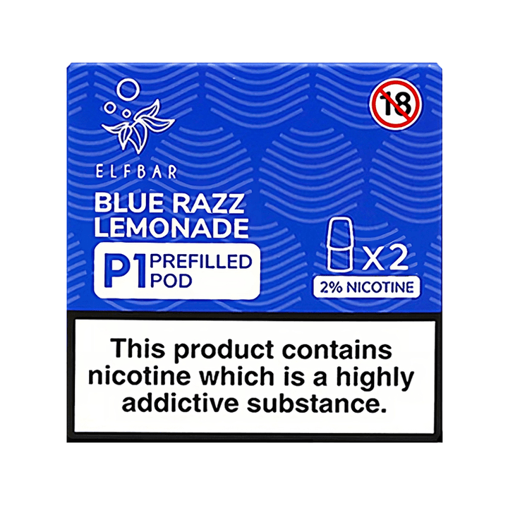 Elf Bar Mate 500 P1 Blue Razz Lemonade Prefilled Pods (2 Pack) Elf Bar Mate 500 P1 Blue Razz Lemonade Prefilled Pods (2 Pack) - undefined | Free UK Delivery | Lincolnshire Vapours