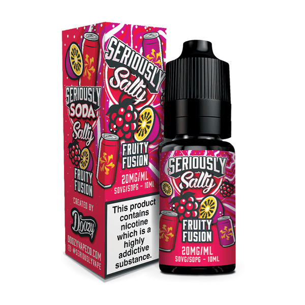 Seriously Salty - Fruity Fussion Nic Salt 10ml Seriously Salty - Fruity Fussion Nic Salt 10ml - undefined | Free UK Delivery | Lincolnshire Vapours