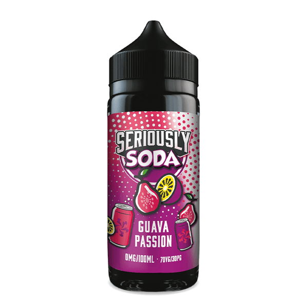 Seriously Soda - Guava Passion 100ml Shortfill Seriously Soda - Guava Passion 100ml Shortfill - undefined | Free UK Delivery | Lincolnshire Vapours