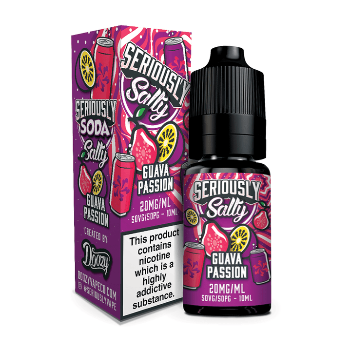 Seriously Salty - Guava Passion Nic Salt 10ml | Free UK Delivery | Lincolnshire Vapours