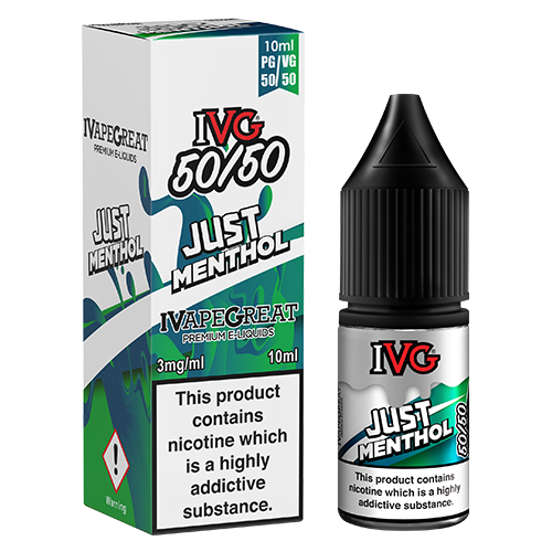 IVG 50/50 - Just Menthol 10ml IVG 50/50 - Just Menthol 10ml - undefined | Free UK Delivery | Lincolnshire Vapours