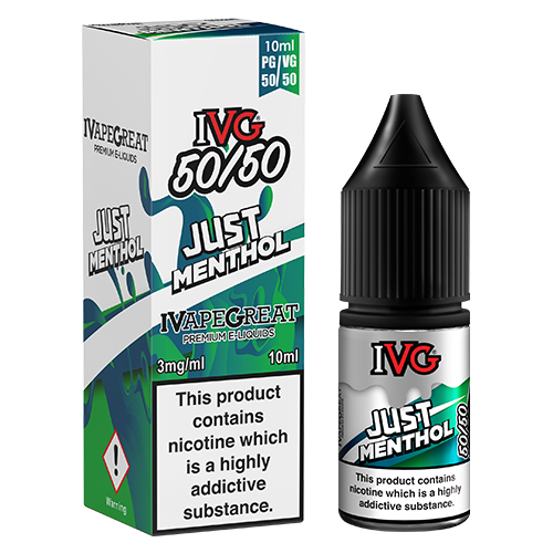 IVG 50/50 - Just Menthol 10ml | Free UK Delivery | Lincolnshire Vapours