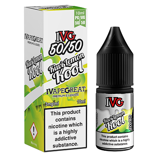 IVG 50/50 - Kiwi Lemon Cool 10ml IVG 50/50 - Kiwi Lemon Cool 10ml - undefined | Free UK Delivery | Lincolnshire Vapours