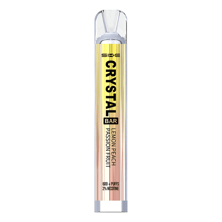 SKE Crystal Bar - Lemon Peach Passion Fruit Disposable Vape | Free UK Delivery | Lincolnshire Vapours