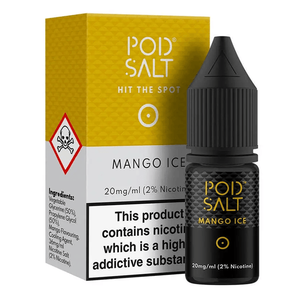 Pod Salt - Mango Ice 10ml Pod Salt - Mango Ice 10ml - undefined | Free UK Delivery | Lincolnshire Vapours