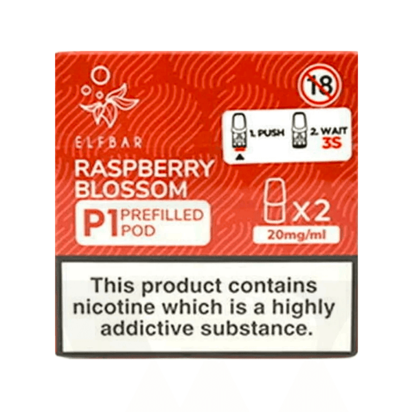 Elf Bar Mate 500 P1 Raspberry Blossom Pods (2 Pack) Elf Bar Mate 500 P1 Raspberry Blossom Pods (2 Pack) - undefined | Free UK Delivery | Lincolnshire Vapours