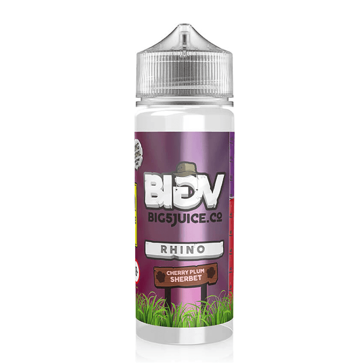 Big 5 Rhino - Cherry Plum Sherbet 100ml Shortfill | Free UK Delivery | Lincolnshire Vapours