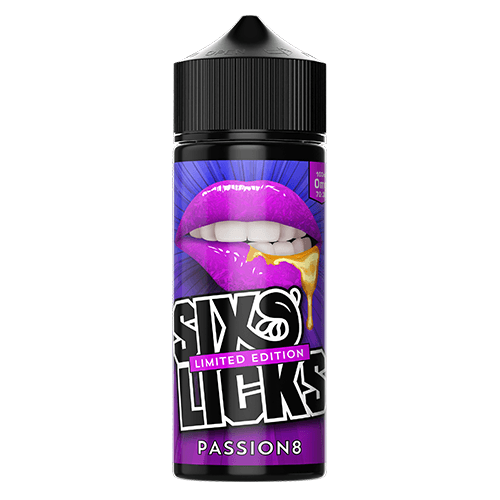 Six Licks - Passion8 100ml Shortfill Six Licks - Passion8 100ml Shortfill - undefined | Free UK Delivery | Lincolnshire Vapours