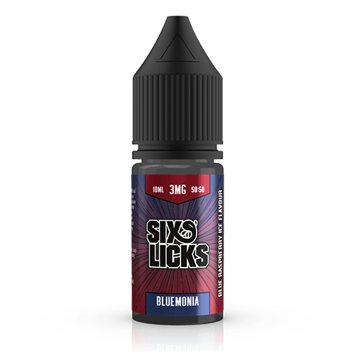 Six Licks 50:50 - Bluemonia 10ml Six Licks 50:50 - Bluemonia 10ml - undefined | Free UK Delivery | Lincolnshire Vapours