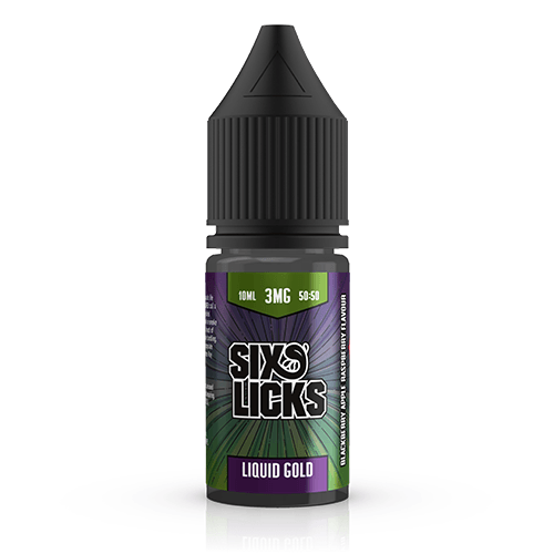 Six Licks 50:50 - Liquid Gold 10ml Six Licks 50:50 - Liquid Gold 10ml - undefined | Free UK Delivery | Lincolnshire Vapours