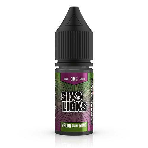 Six Licks 50:50 - Melon On My Mind 10ml Six Licks 50:50 - Melon On My Mind 10ml - undefined | Free UK Delivery | Lincolnshire Vapours