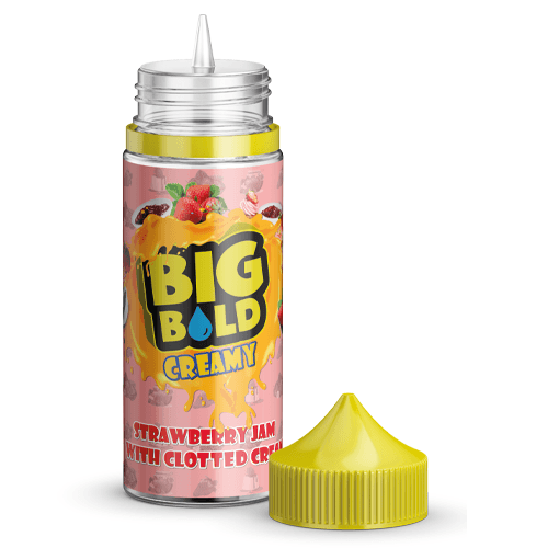 Big Bold Creamy - Strawberry Jam with Clotted Cream 100ml Shortfill | Free UK Delivery | Lincolnshire Vapours