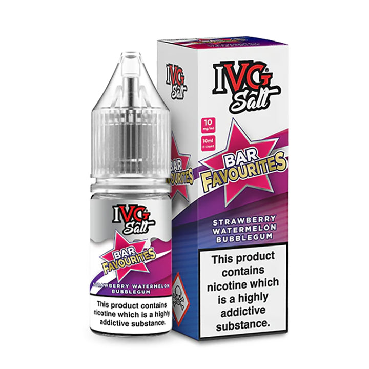 IVG Salt Bar Favourites - Strawberry Watermelon Bubblegum 10ml IVG Salt Bar Favourites - Strawberry Watermelon Bubblegum 10ml - undefined | Free UK Delivery | Lincolnshire Vapours