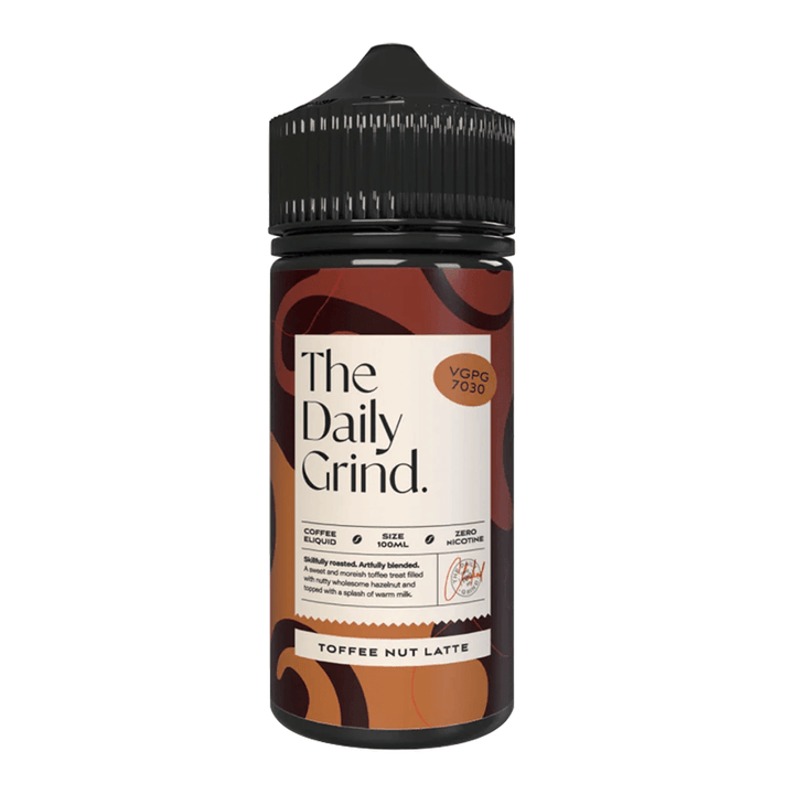 The Daily Grind - Toffee Nut Latte 100ml Shortfill | Free UK Delivery | Lincolnshire Vapours