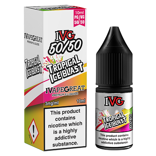 IVG 50/50 - Tropical Ice Blast 10ml IVG 50/50 - Tropical Ice Blast 10ml - undefined | Free UK Delivery | Lincolnshire Vapours