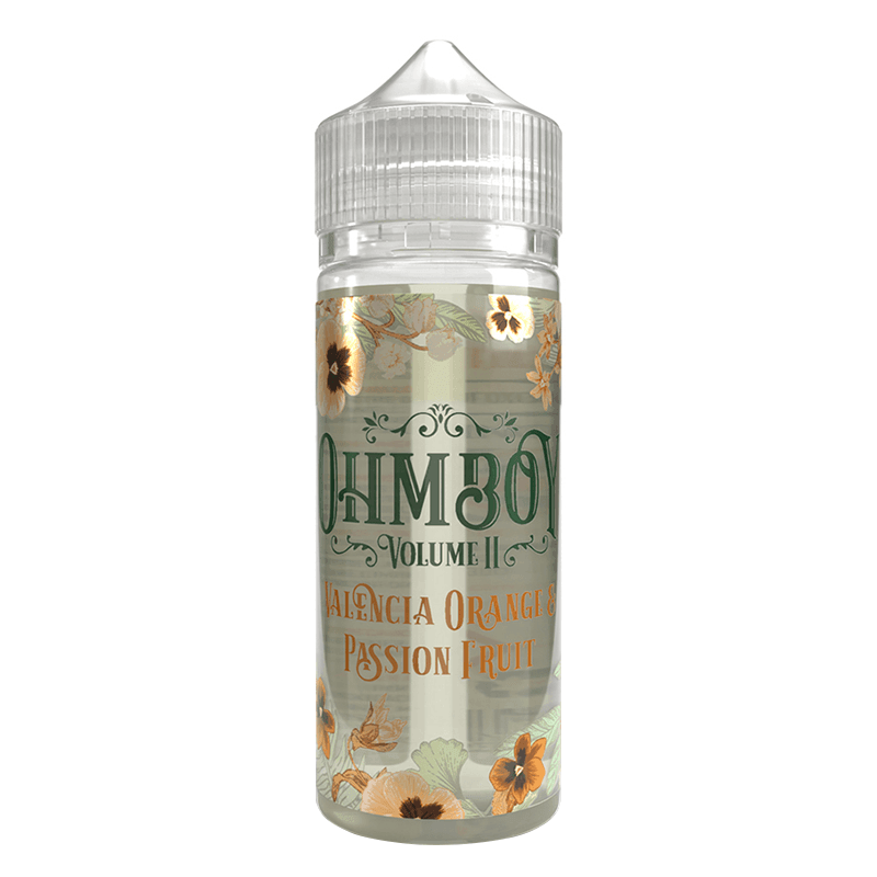 Ohm Boy Volume II - Valencia Orange & Passion Fruit 100ml Shortfill | Lincolnshire Vapours