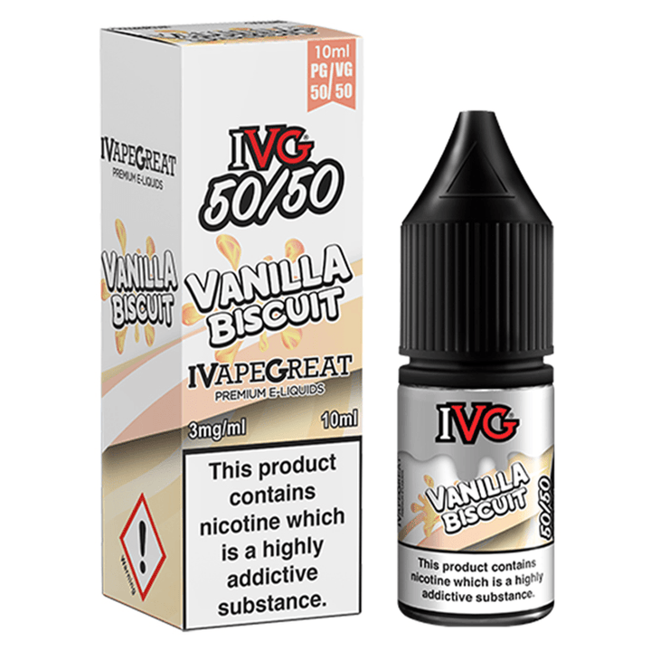 IVG 50/50 - Vanilla Biscuit 10ml IVG 50/50 - Vanilla Biscuit 10ml - undefined | Free UK Delivery | Lincolnshire Vapours