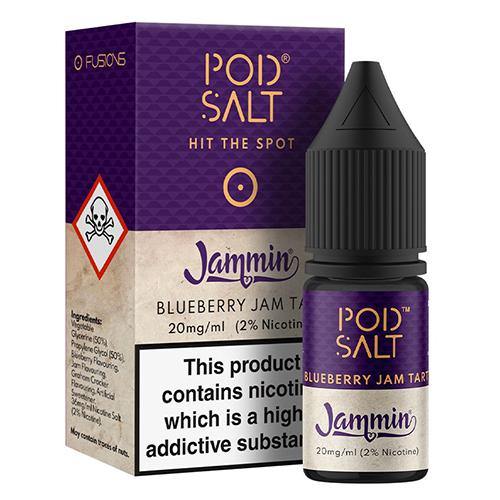 Pod Salt Fusions - Jammin Blueberry Jam Tart 10ml Pod Salt Fusions - Jammin Blueberry Jam Tart 10ml - undefined | Free UK Delivery | Lincolnshire Vapours